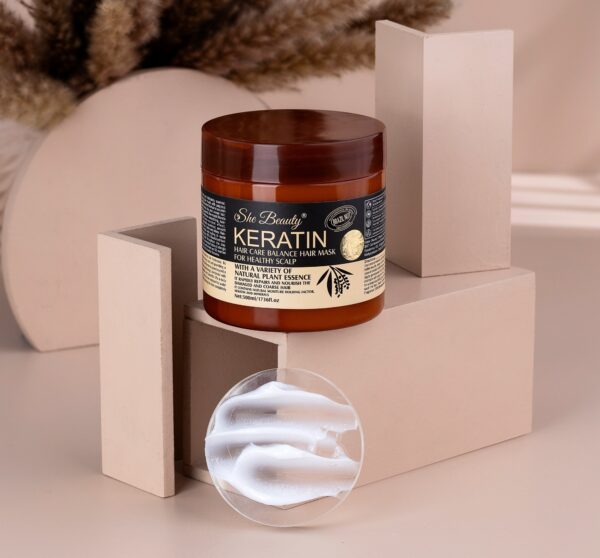 Keratin Original Hair Care Balance Mask And Treatment for Healthy Scalp - 500ml - Image 3