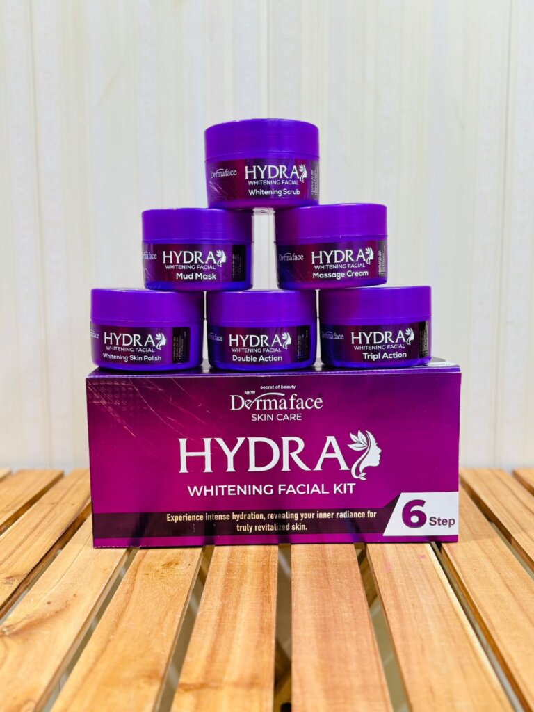 Derma Face Hydra Whitening Facial Kit 6 steps Whitening And Glowing Facial Kit 300ml - Image 6