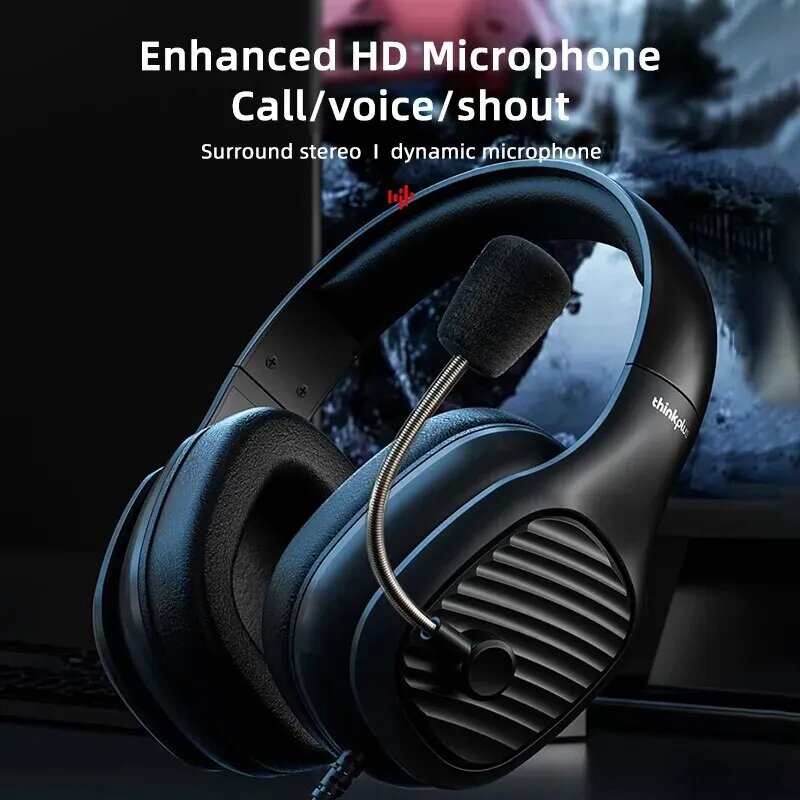Think Plus Headphones G40-A Pro | Lenovo G40-A Pro Headphones | Wired Headphone With Mic | Best Quality Headset ( Random Color ) - Image 6