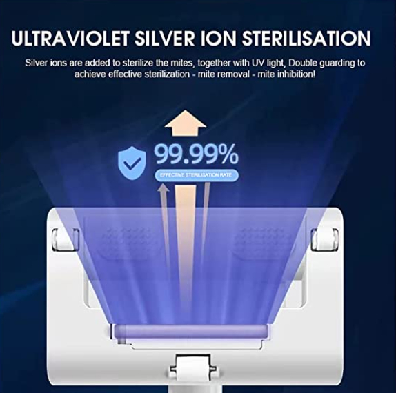 Portable Household Electric Mite Removal | Vacuum Cleaner | Bed Vacuum Cleaner, Mattress Vacuum Cleaner Powerful Suction | Handheld Couch Cleaner Machine Deep Cleaner for Bed Cleaning - Image 5