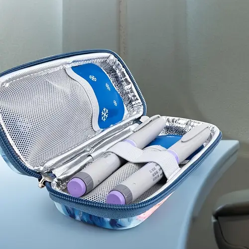 1/2 Set Insulin Pen Cooling Travel Box Diabetes Medication Insulation Cooling Storage Box, with Reusable Ice Packs, Suitable for Insulin Pen and Diabetes Supplies Storage Insulation Bag (Random Color) - Image 8