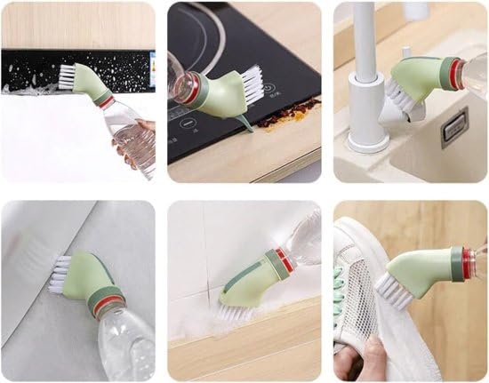 Dry/Wet Cleaning Brush Can Connect Any Mineral Water Bottle / Multi-use Cleaning Brush  (random color) - Image 10