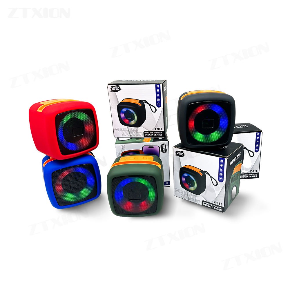X-911 Wireless Portable Rechargeable Mini Blutooth Speaker With LED Lights And Best For Indoor, Outdoors (Random Color) - Image 6