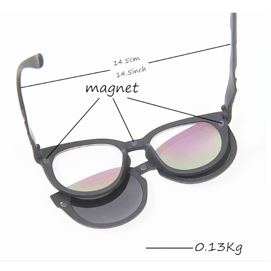 5 in 1 Magic Vision Stylish Sunglass With Quick-change Magnet Lenses | 5 Different Colors - Image 4