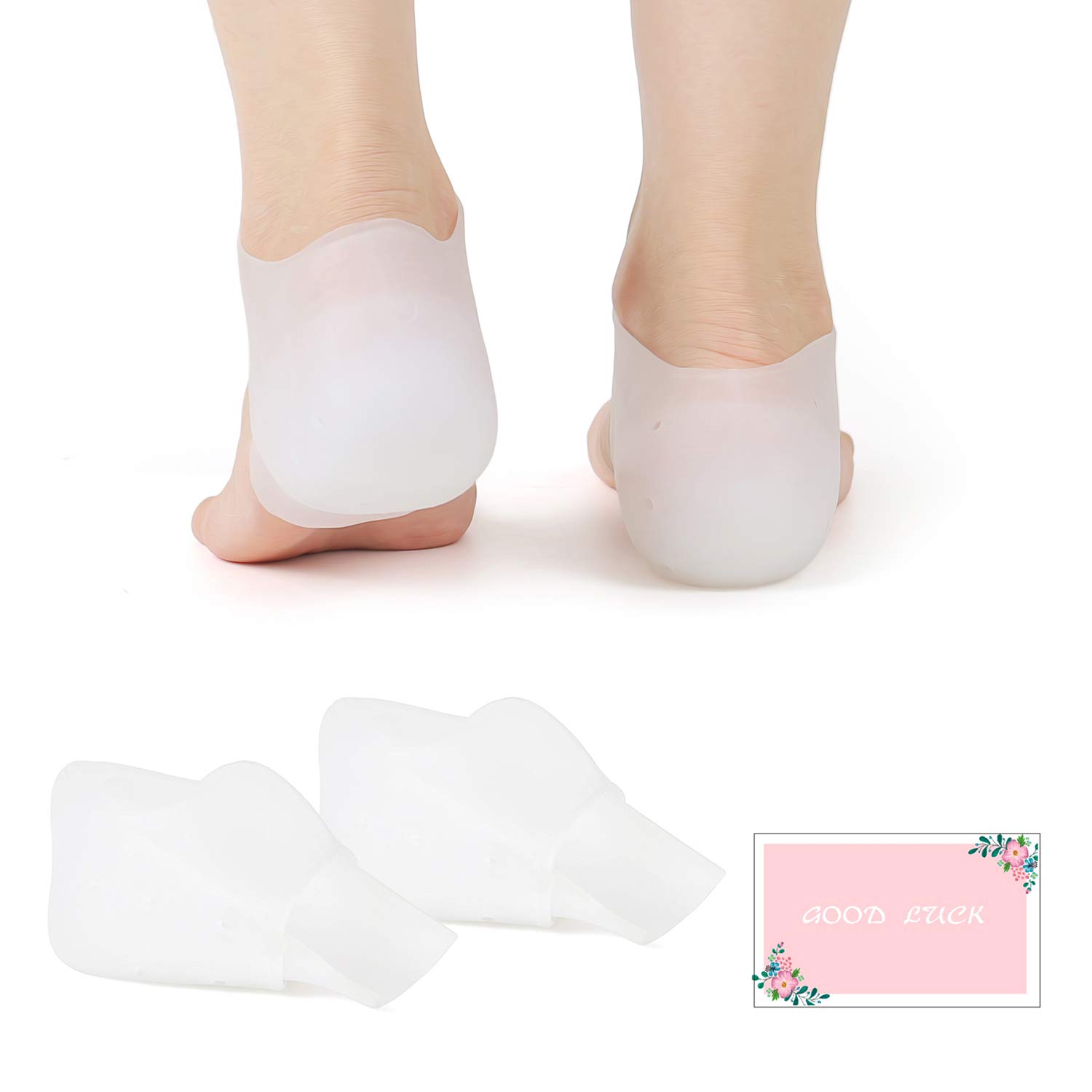 Concealed Footbed Enhancers Invisible Height Increase Soft Silicone Heel Insoles Wearable Heel Cushion Inserts - Image 12