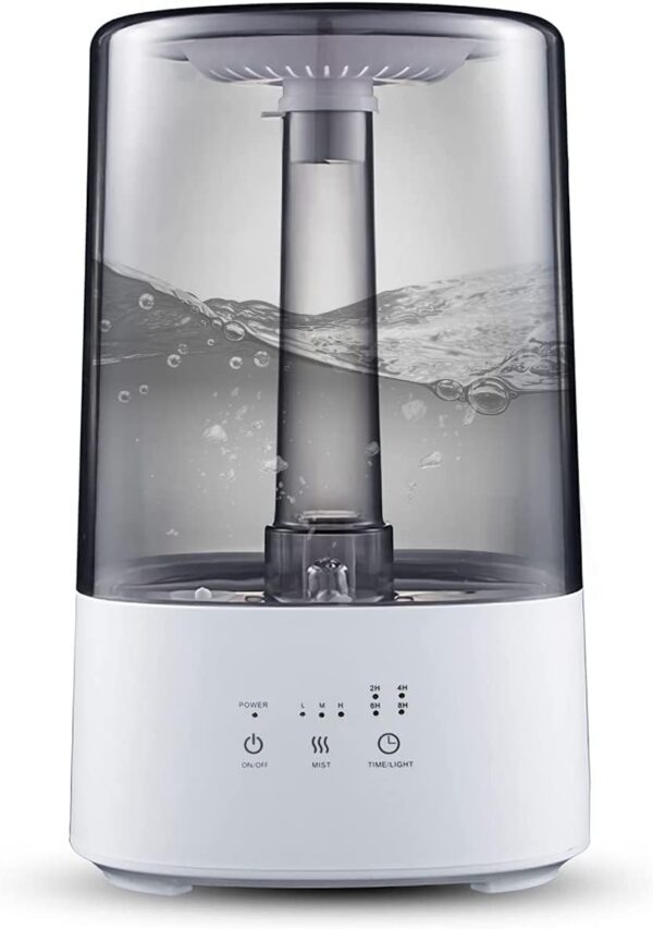 LH-192 Humidifier – Hot & Cold Mist with 4L Water Tank, 12-Hour Continuous Operation & Scent Addition Option ( Random Color )
