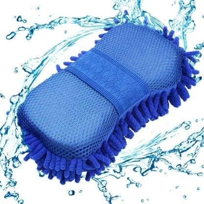 Microfiber Sponge Pad with Grip Handle Multipurpose Microfibre Wash & Dry Cleaning Sponge, 1 Piece - Random Color - Image 3