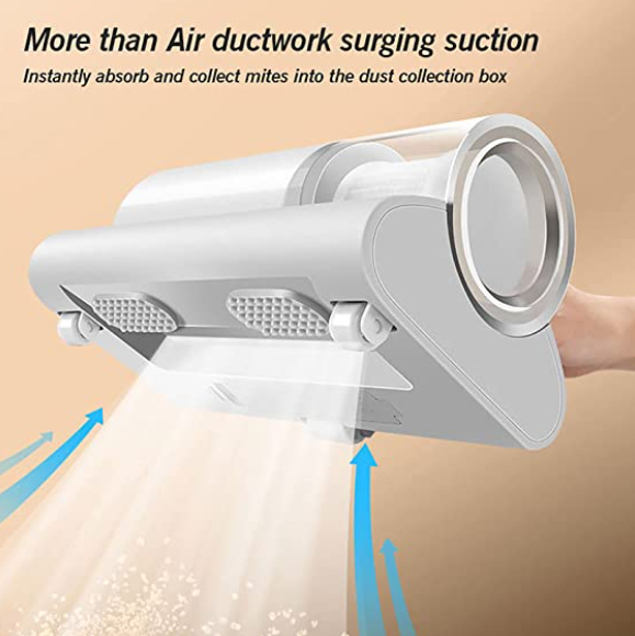 Portable Household Electric Mite Removal | Vacuum Cleaner | Bed Vacuum Cleaner, Mattress Vacuum Cleaner Powerful Suction | Handheld Couch Cleaner Machine Deep Cleaner for Bed Cleaning - Image 6