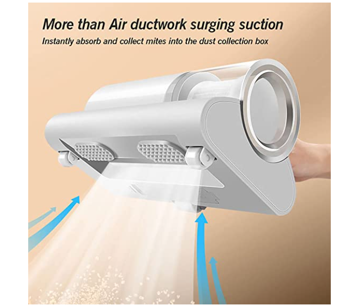 Portable Household Electric Mite Removal | Vacuum Cleaner | Bed Vacuum Cleaner, Mattress Vacuum Cleaner Powerful Suction | Handheld Couch Cleaner Machine Deep Cleaner for Bed Cleaning - Image 7