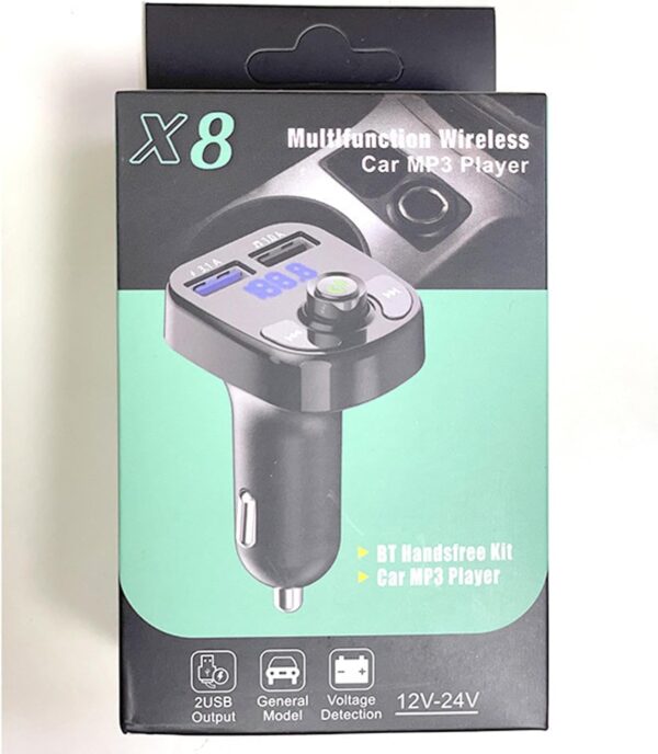 X8 - Multifunctional Car Mp3 Player | Car Wireless FM Transmitter | Car Mp3 Modulator - 3.1A | Car Accessories ( Random Color ) - Image 10