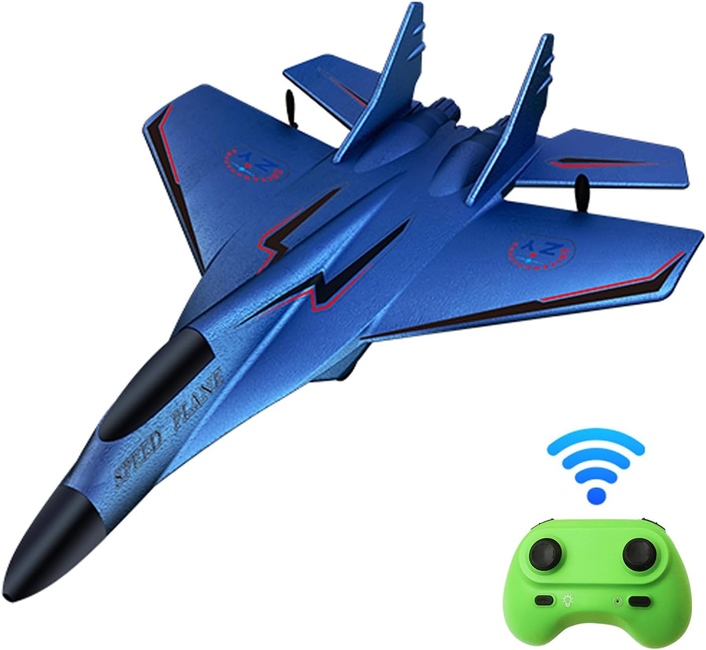 Remote Control Airplane | RC Plane Remote Control | 2CH 2.4 Ghz RC Plane with Lights | Remote Control Airplanes Foam| RC Fighter Airplane Jet for Kids - Random Color