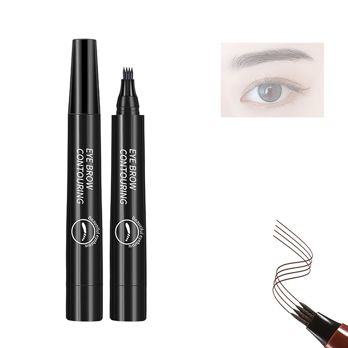 Natural Long Lasting Eyebrow Pen Waterproof Fork Tip Eyebrow Tattoo Pencil Women Eye Cosmetic Beauty Makeup | Eyebrow Marker Pen - Image 14
