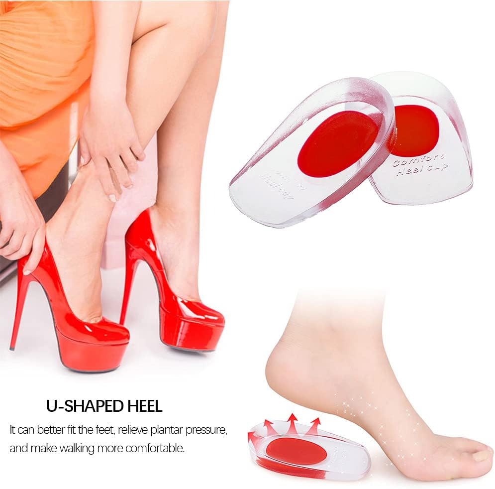 Smart Care Heel Pad Heel Pads Plantar Fasciitis Inserts Heel Pain Bone Spurs Transparent for Men & Women (Random Color) - Image 11