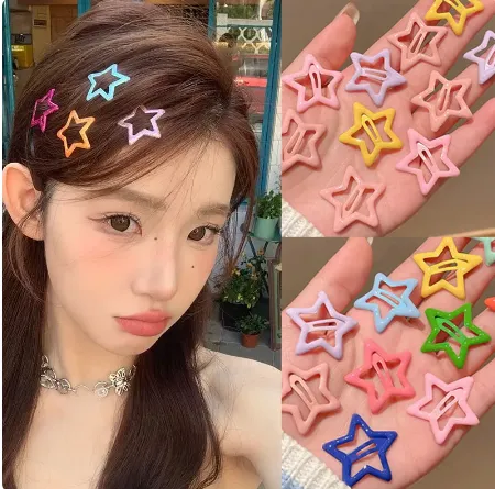 Pack Off 06  Star Design Girl Hair Clip | Hair Clip For Women | Best Quality Hair Clip ( Random Color ) - Image 17