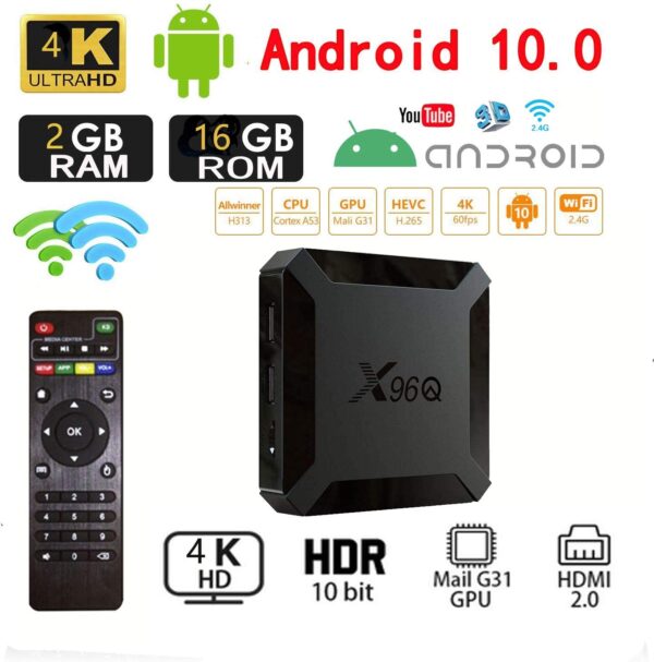 X96 Android TV BOX  - 4K - Smart Android Tv Box - IPTV & OplexTv Movie 500 + Channel - Image 3