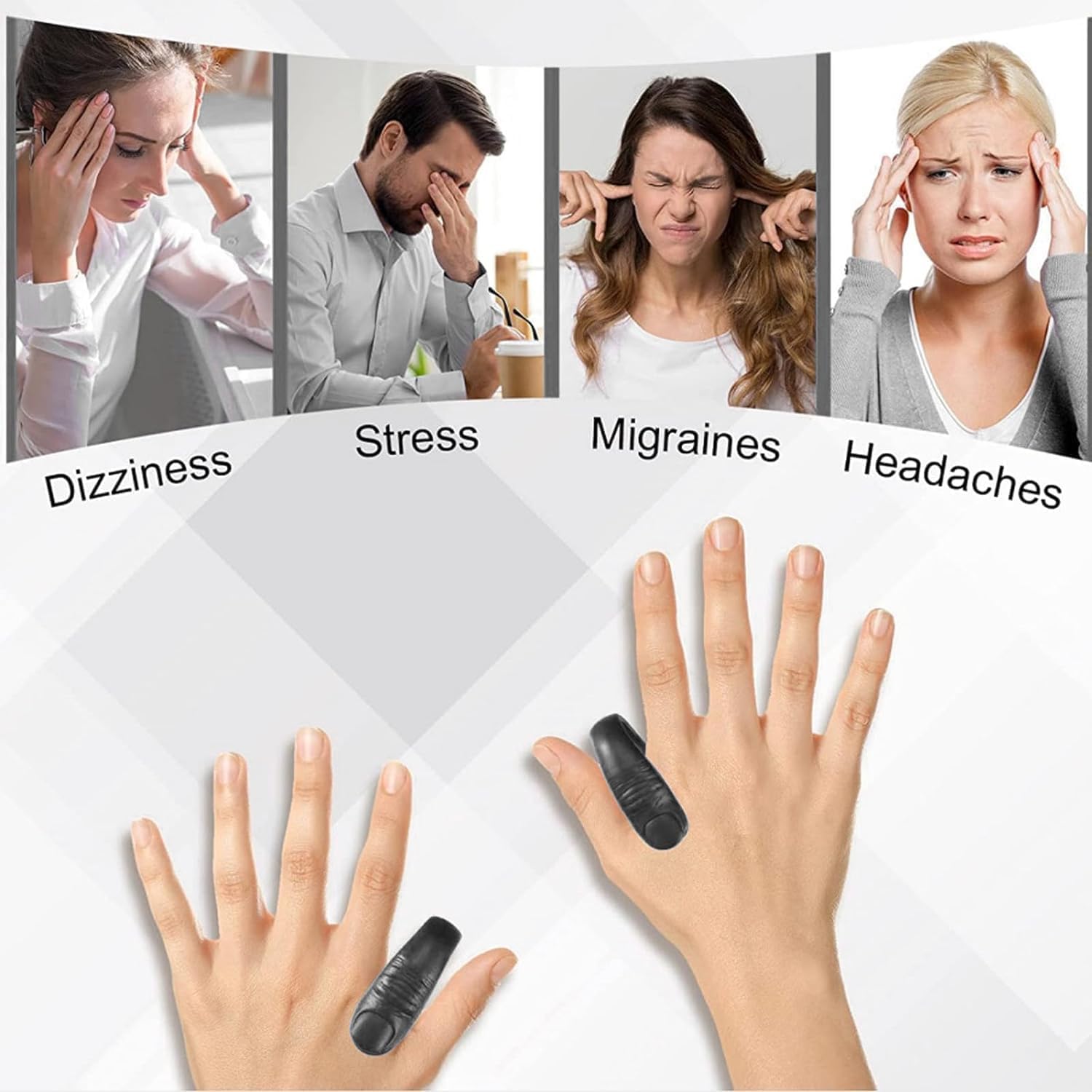 Sugar Control LI4 Acupressure Point Clip Wearable – Supporting Acupressure Relaxation, Stress Alleviation, Tension Relief and Headache Relief Hand Clip Migraine Pressure Point Clip - Image 10