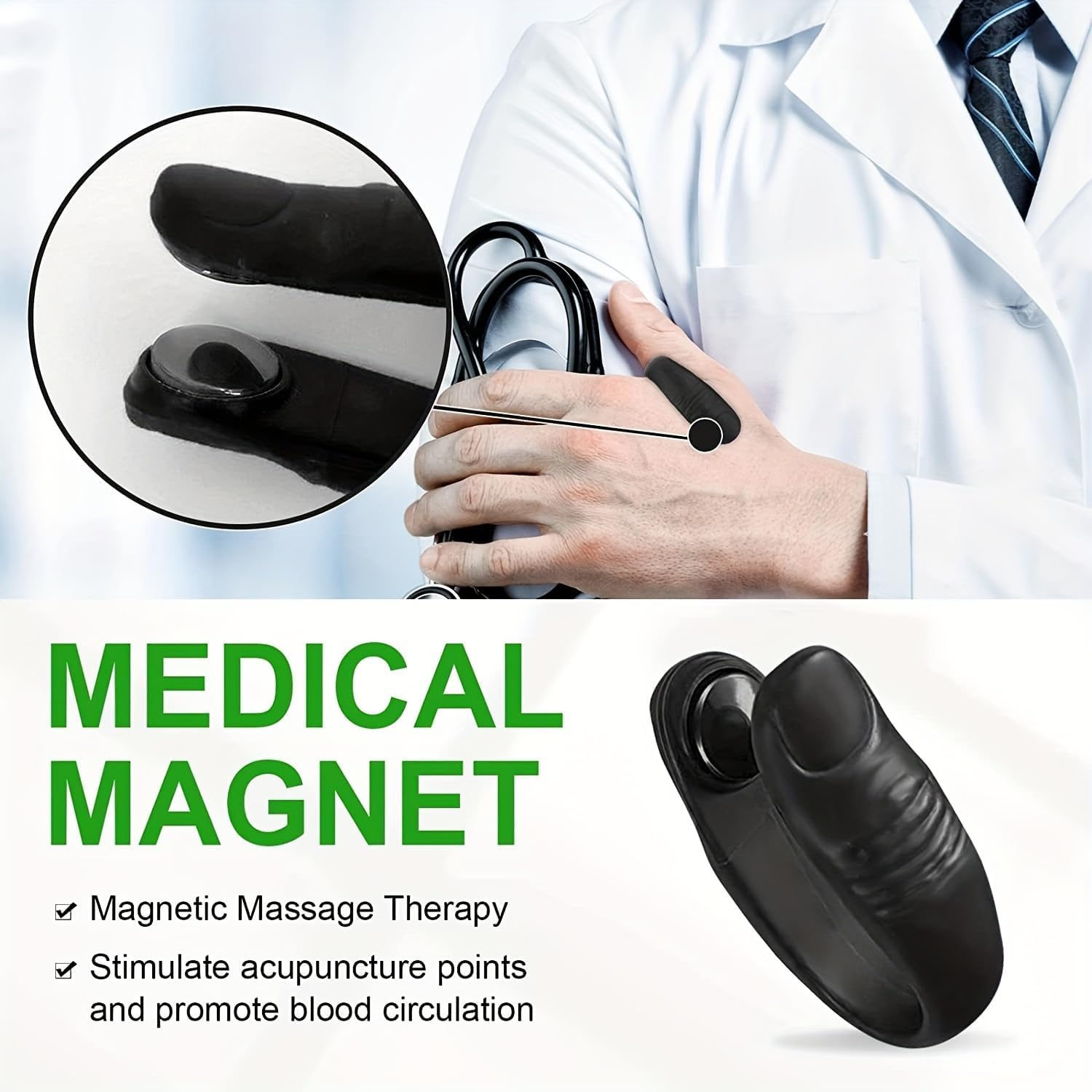 Sugar Control LI4 Acupressure Point Clip Wearable – Supporting Acupressure Relaxation, Stress Alleviation, Tension Relief and Headache Relief Hand Clip Migraine Pressure Point Clip - Image 8