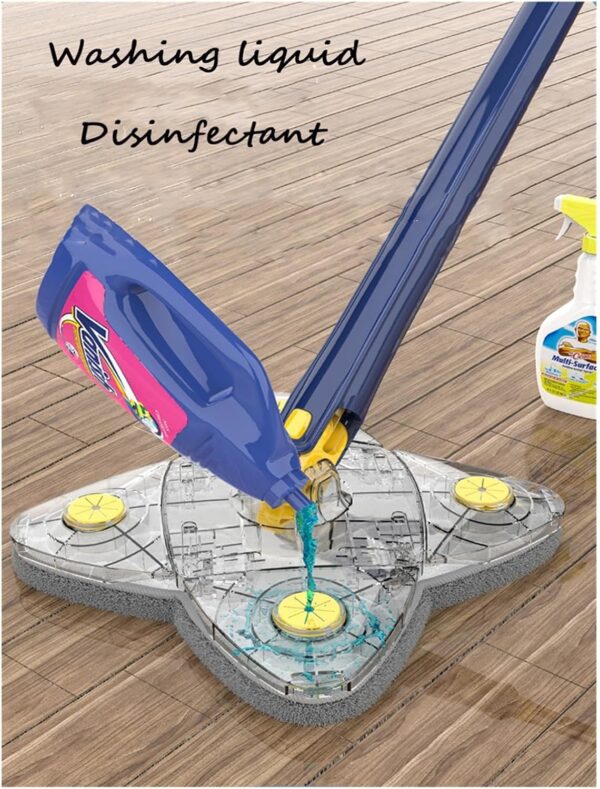 360° Rotatable Cleaning X Mop Adjustable Corner Mop Self Squeezing Wringing Mop Multifunctional Rotating Mop For Floor Wall Window - Image 3