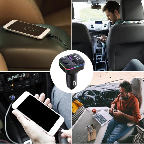 X8 - Multifunctional Car Mp3 Player | Car Wireless FM Transmitter | Car Mp3 Modulator - 3.1A | Car Accessories ( Random Color ) - Image 6