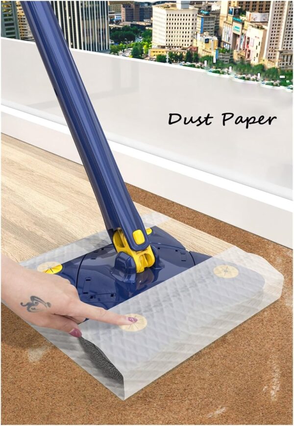 360° Rotatable Cleaning X Mop Adjustable Corner Mop Self Squeezing Wringing Mop Multifunctional Rotating Mop For Floor Wall Window - Image 4