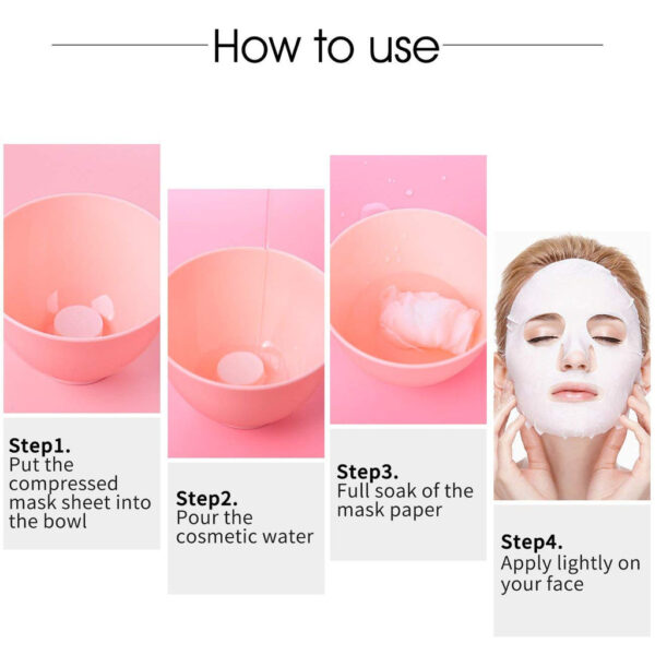Pack of 50 BIOAQUA Compressed Facial Tablet Face Sheet | 50 Pcs Facial Tablets | Best Quality facial tablets - Image 6