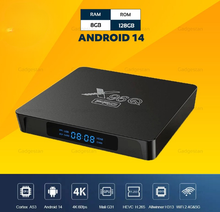 X96 Android TV BOX  - 4K - Smart Android Tv Box - IPTV & OplexTv Movie 500 + Channel - Image 6