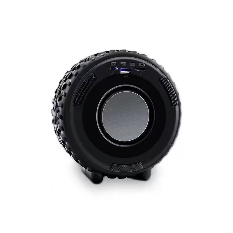 X-502 RGB Wheel-Shaped Wireless Speaker with Subwoofer Portable USB/BT Card Playback for Parties Computer Use - Image 9