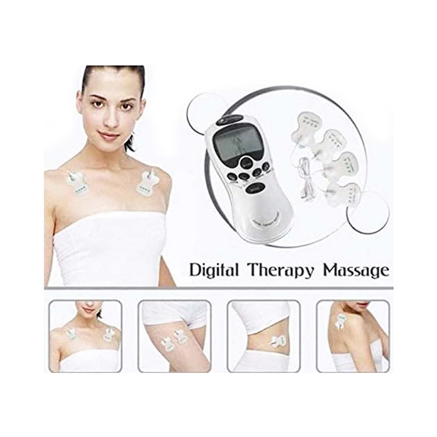 Blueidea Digital Tense Machine Tens Machine Therapy Tense Machine Electrodes Massager - Image 6
