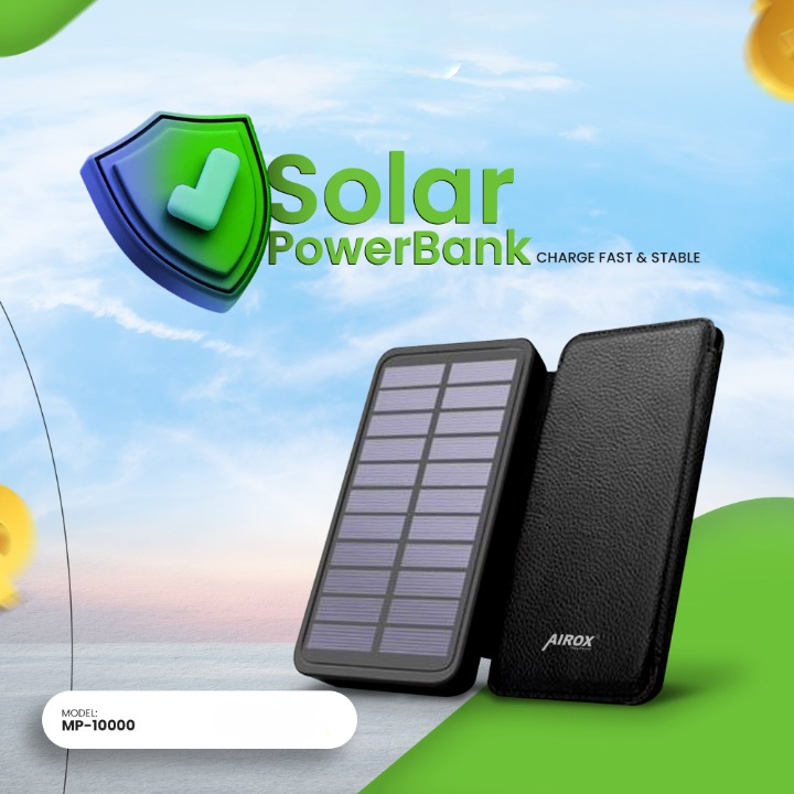 MP-10000 Airox Solar Solar Power Bank - Your Sustainable Energy Solution - Image 2
