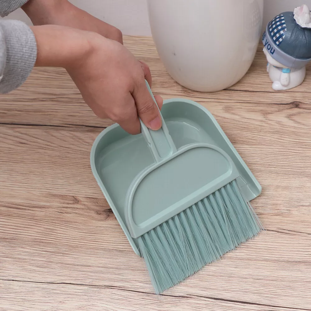 1 Pc Imported Mini Broom & Dustpan Set - Perfect for Desktop Cleaning and Quick Cleanups (Random Color) - Image 2