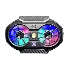 FS06 Semiconductor Cooling Mobile Phone Cooler Radiator Dual Fans with Universal Wheel - Image 4