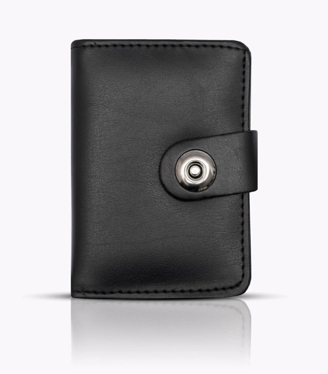 Plain Leather Minimool Button Closure Wallet Smart Wallet for Male And Female Easy To Carry, Stylish And Slim (random color) - Image 4