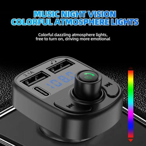 C1 - Car Mp3 Player | Car Wireless FM Transmitter | Car Mp3 Modulator | Car Accessories ( Random Color ) - Image 7
