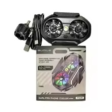 FS06 Semiconductor Cooling Mobile Phone Cooler Radiator Dual Fans with Universal Wheel - Image 5