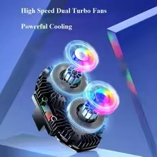 FS06 Semiconductor Cooling Mobile Phone Cooler Radiator Dual Fans with Universal Wheel - Image 3