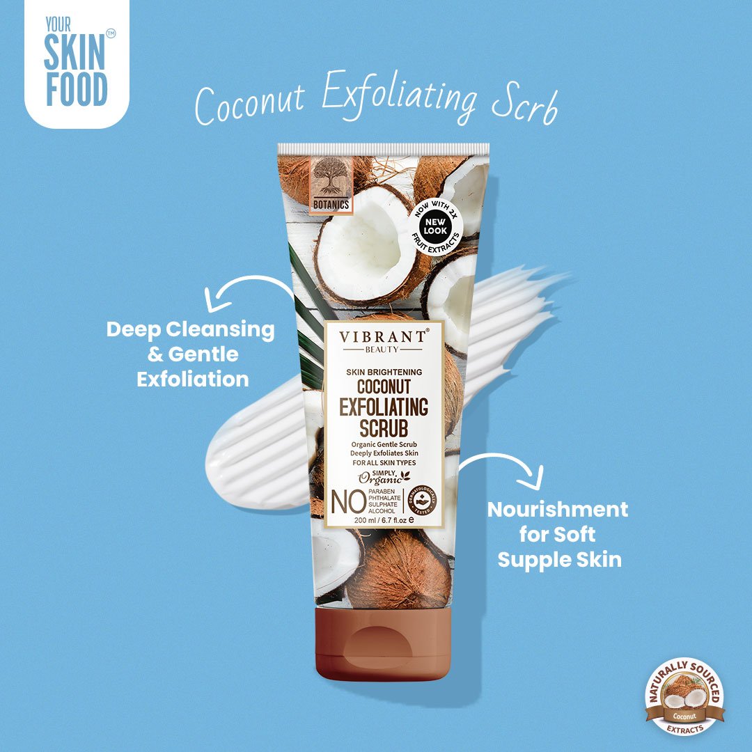 Vibrant Beauty Skin Brightening Coconut Exfoliating Scrub Organic Gentle Scrub - Image 7