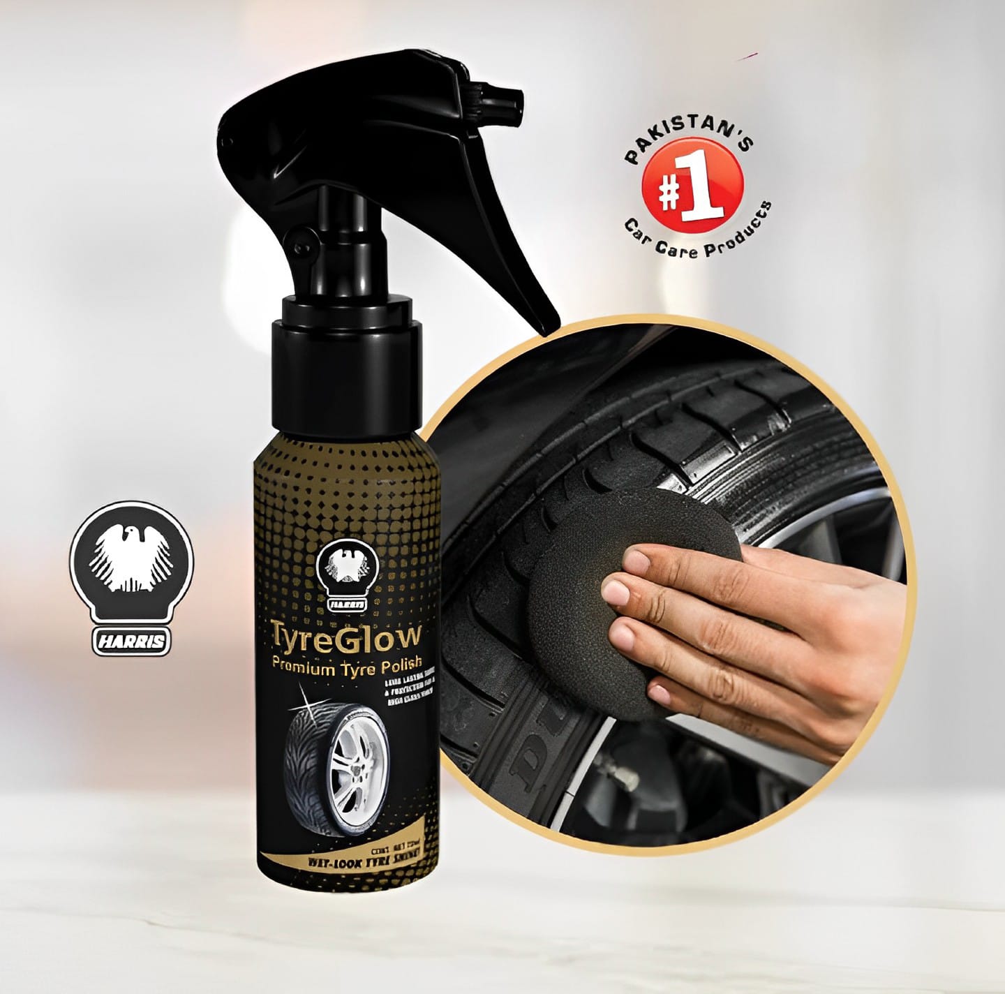 Pack of 12 Tyre glow for Tyre Shine | Best Quality Shining Spray for Car & Bike Tyres 70 ML