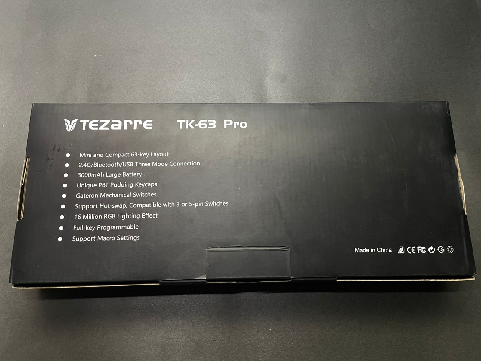 Tezarre TK-63 PRO RGB Wireless Mechanical RGB Gaming Keyboard RGB Backlight Mini Office Keyboard for Windows Laptop PC Gamer - Image 4