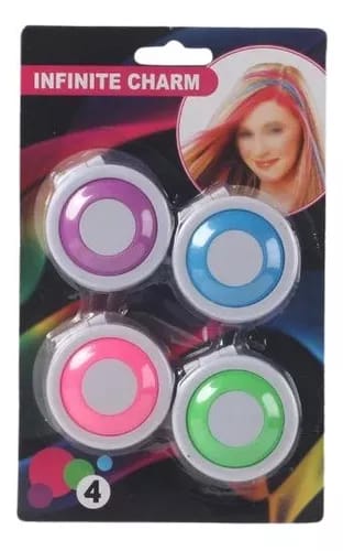 Pack Of 4 Temporary Hair Chalks  4 Colors Hair Dye Powder Temporary Hair Styling Chalk Salon  Hair Dye Powder Cake Washable - Image 7