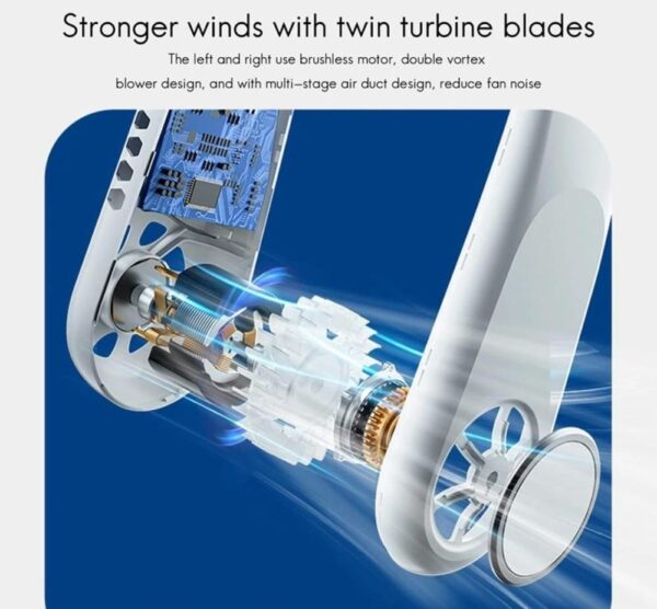 SurroundFan New Portable Bladeless Neck Fan – Foldable, Hands-Free Cooling for Travel & Sports ( Random Color ) - Image 4