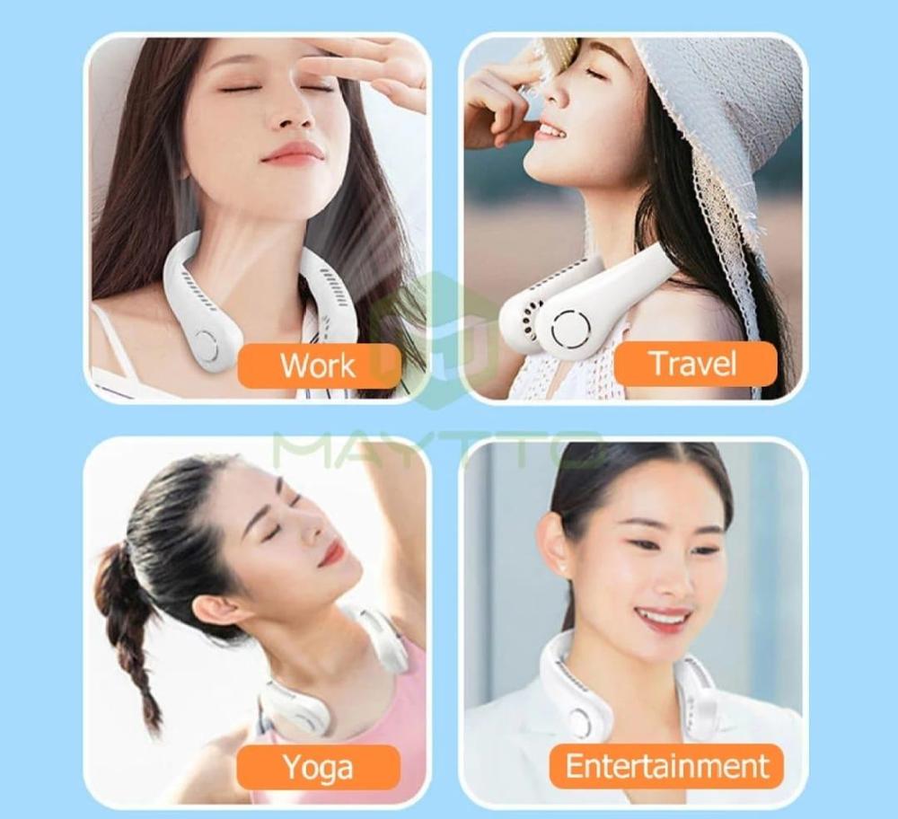 SurroundFan New Portable Bladeless Neck Fan – Foldable, Hands-Free Cooling for Travel & Sports ( Random Color ) - Image 3