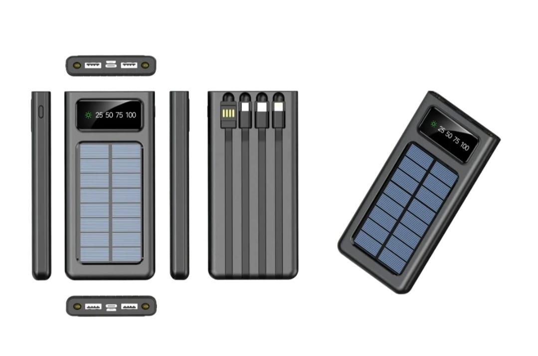 Solar Power Bank | 10000 MAH Power Bank | Solar Portable Charger | Fast Charging Power Bank - Image 4