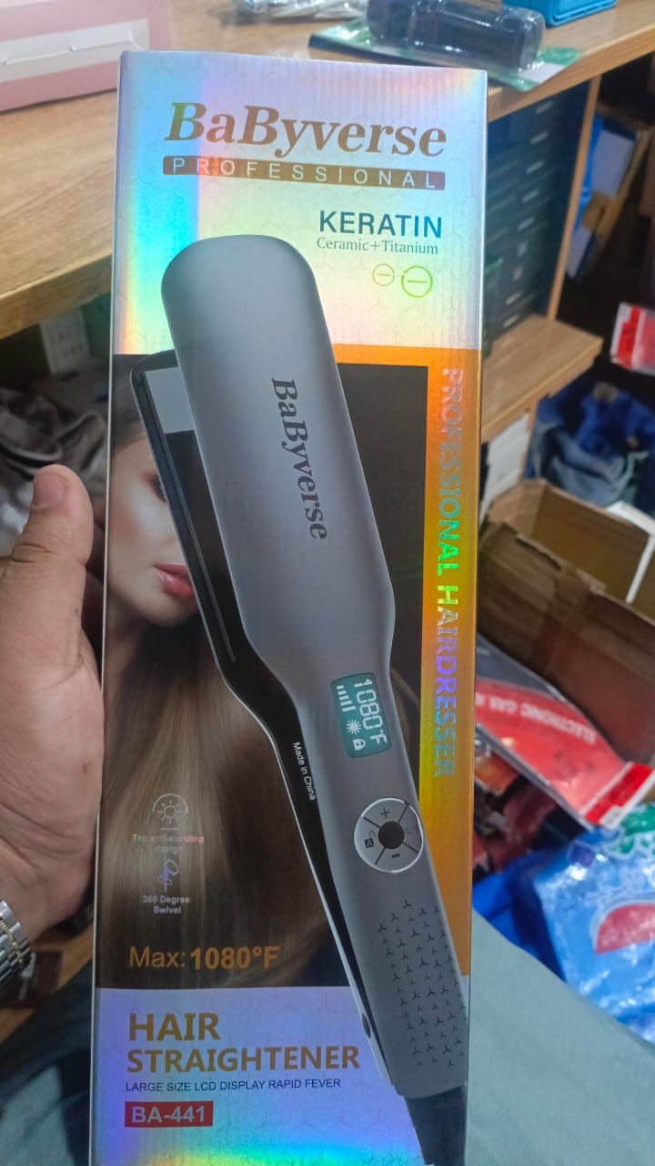 Babyverse Professional BaByverse Professional Keratin Hair Straightener (Random Color) - Image 3