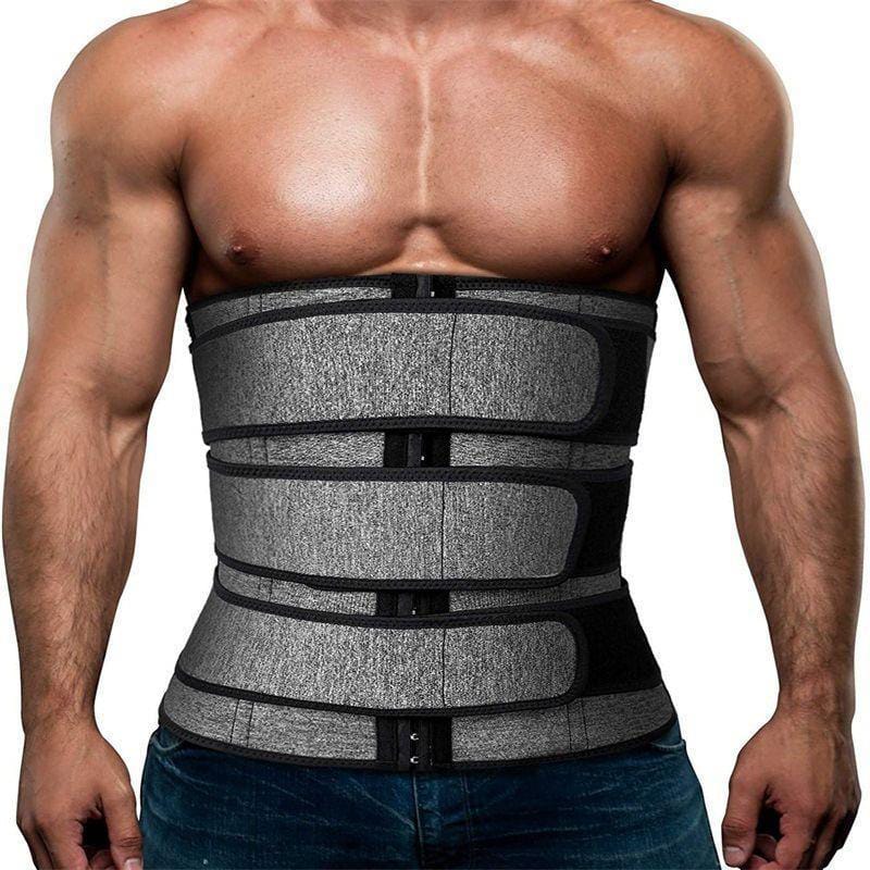 Men's Workout Waist Trainer Tummy Slimming Body Shaper Trimmer Belt Abdomen Shape-wear - Image 2