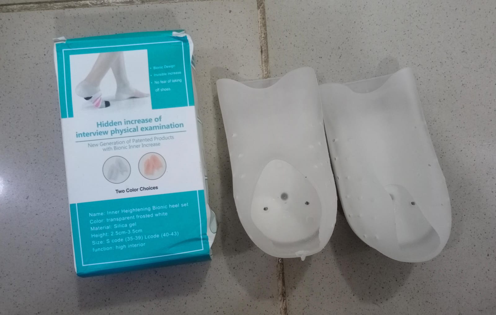 Concealed Footbed Enhancers Invisible Height Increase Soft Silicone Heel Insoles Wearable Heel Cushion Inserts - Image 8