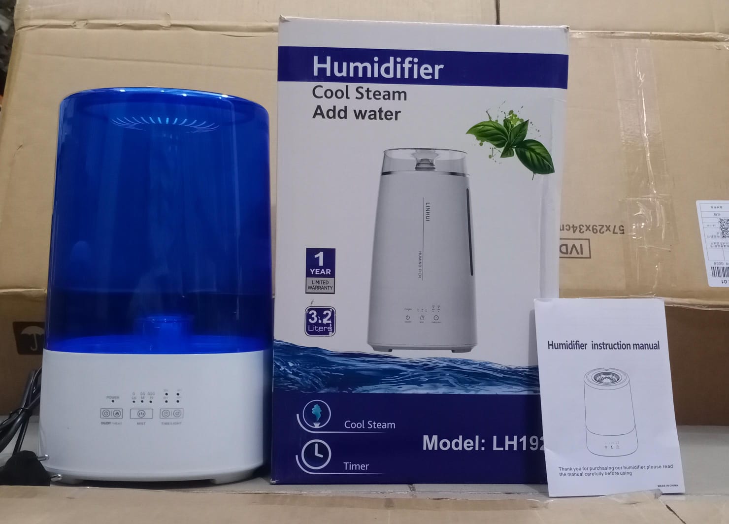 LH-192 Humidifier – Hot & Cold Mist with 4L Water Tank, 12-Hour Continuous Operation & Scent Addition Option ( Random Color ) - Image 8