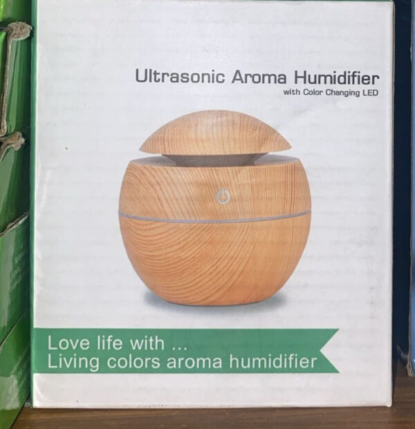 Essential Oil Diffuser Aroma Air wood Humidifier with Colorful Change mist maker for home (random color) - Image 5