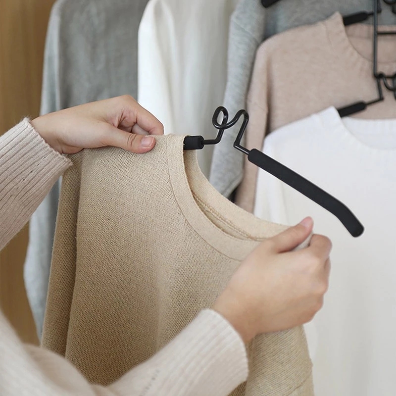 5 in 1 Hangers Space Saving, Heavy Duty Non-Slip Hangers with Padded Foam, Closet Organizer Multipurpose Hanger Organizer - Image 3