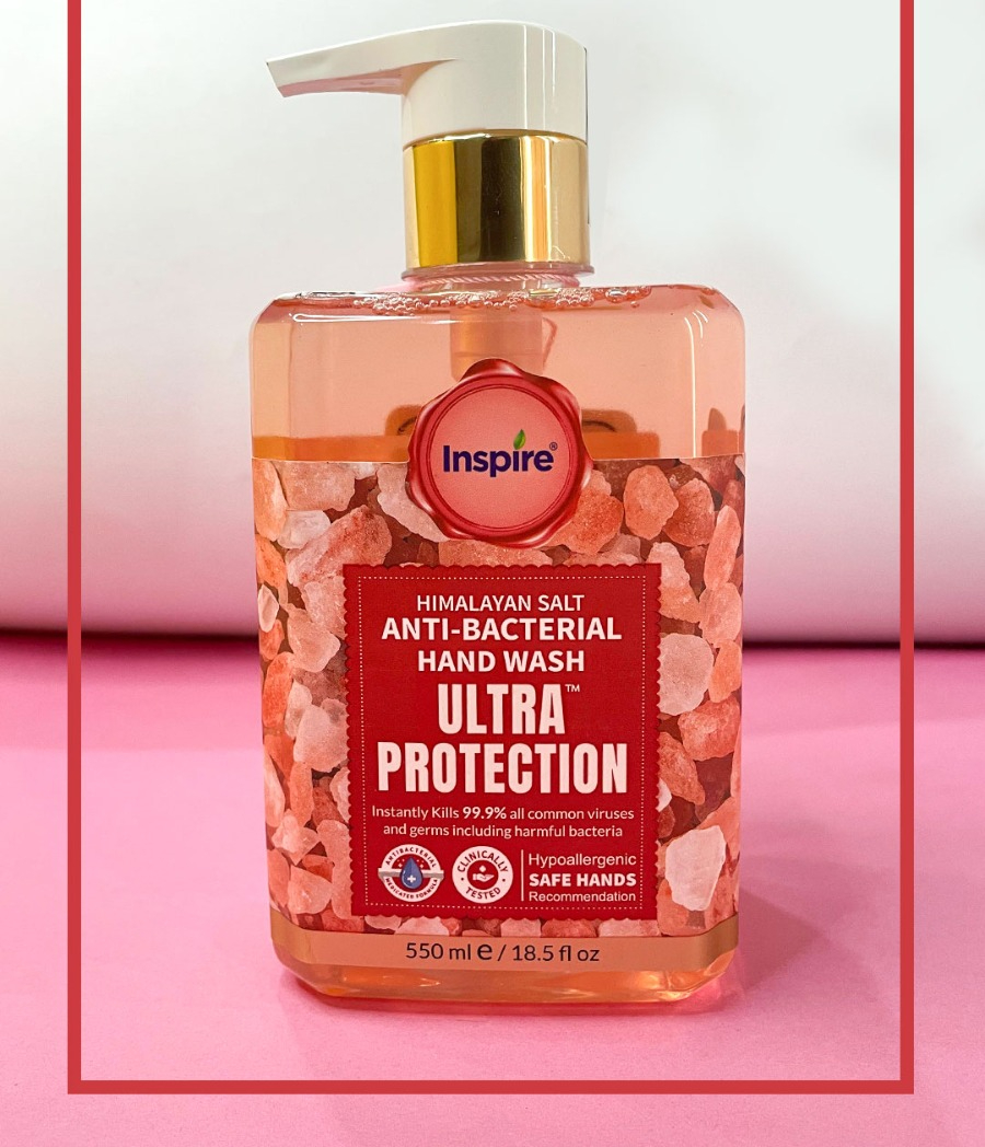 Inspire Ultra Protection Anti Bacterial Hand Wash 500ml - Image 3