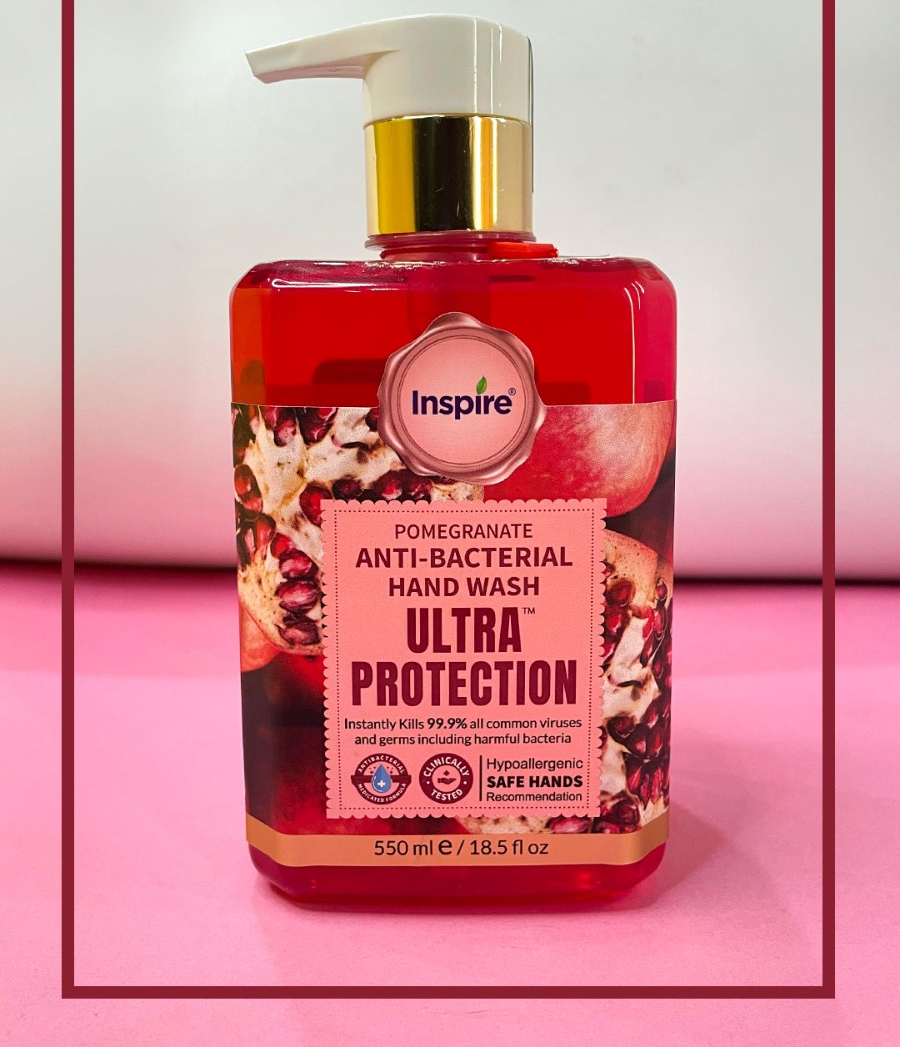 Inspire Ultra Protection Anti Bacterial Hand Wash 500ml - Image 2